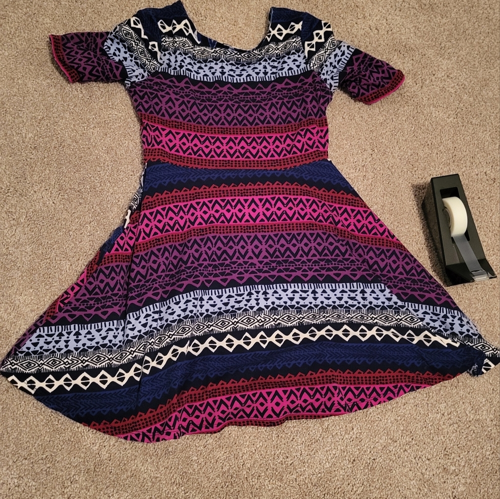 Emily West Reversable Geometric Dress Youth 12